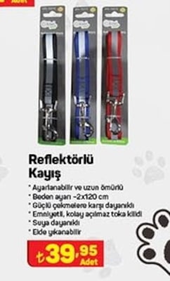 Kiwipets Reflektörlü Kayış  image