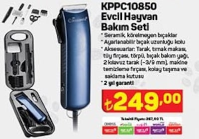 Kiwipets KPPC10850 Evcil Hayvan Bakım Seti  image