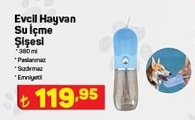 Kiwipets Evcil Hayvan Su İçme Şişesi 380 ml  image