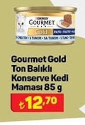 Gourmet Gold Ton Balıklı Konserve Kedi Maması 85 g  image