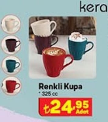 Keramika Renkli Kupa 325 cc image