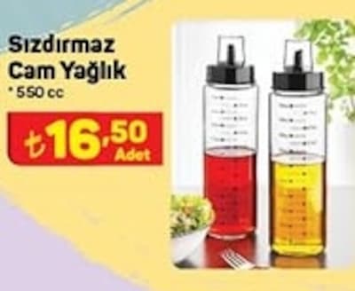 Sızdırmaz Cam Yağlık 550 cc image