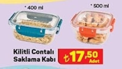 Kilitli Contalı Saklama Kabı  image