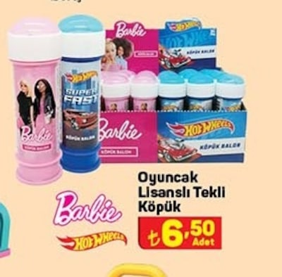 Barbie/Hot Wheels Lisanslı Tekli Köpük Oyuncak image