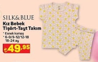 Silk&Blue Kız Bebek Tişört-Tayt Takım image