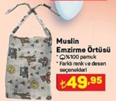 Muslin Emzirme Örtüsü image