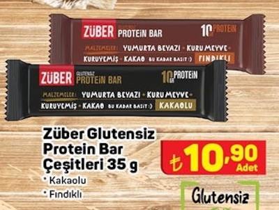 Züber Glutensiz Protein Bar Çeşitleri 35 g image