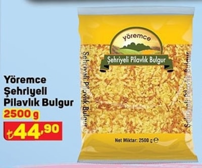 Yöremce Şehriyeli Pilavlık Bulgur 2500 g image