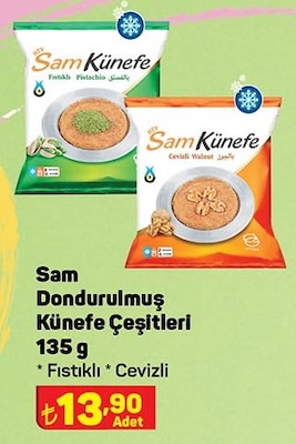 Sam Dondurulmuş Künefe Çeşitleri 135 g image