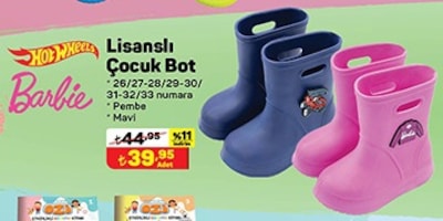 Hot Wheels / Barbie Lisanslı Çocuk Bot image