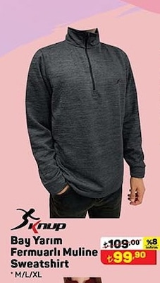 Knup Bayan Fermuarlı Muline Sweatshirt image