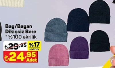 Bay/Bayan Dikişsiz Bere image