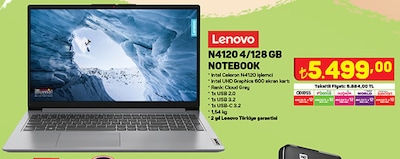 Lenovo N4120 4/128 GB Notebook image