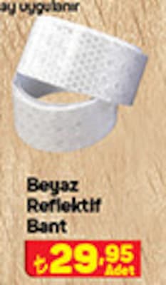 Beyaz Reflektif Bant image