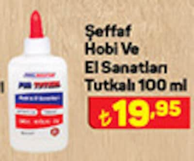 Şeffaf Hobi ve El Sanatları Tutkalı 100 ml image