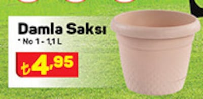 Damla Saksı No:1 1,1 L image