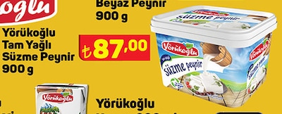 Yörükoğlu Tam Yağlı Süzme Peynir 900 g image