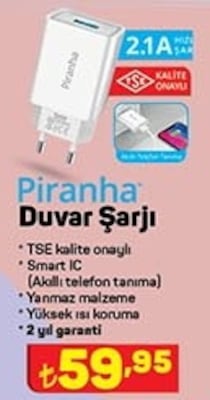 Piranha Duvar Şarjı image