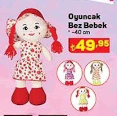 Oyuncak Bez Bebek 40 cm  image