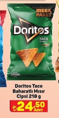 Doritos Taco Baharatlı Mısır Cipsi 218 g image