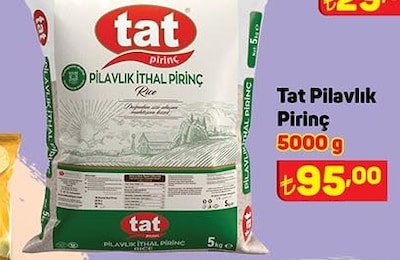 Tat Pilavlık Pirinç 5000 g image