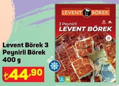 Levent Börek 3 Peynirli Börek 400 g image