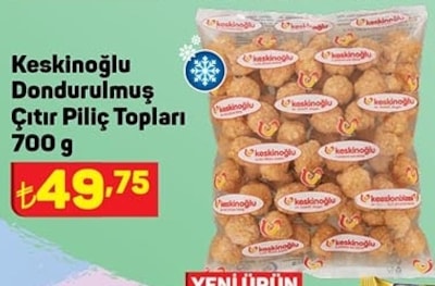 Keskinoğlu Dondurulmuş Çıtır Piliç Topları 700 g image