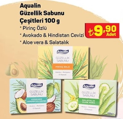 Aqualin Güzellik Sabunu Çeşitleri 100 g image