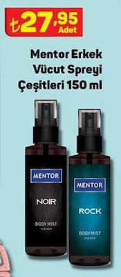 Mentor Erkek Vücut Spreyi Çeşitleri 150 ml image