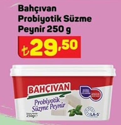 Bahçıvan Probiyotik Süzme Peynir 250 g image