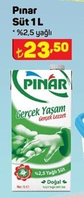 Pınar Süt 1 l %2,5 Yağlı image