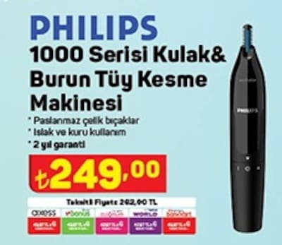 Philips 1000 Serisi NT1650 Kulak Burun Tüy Kesme Makinesi image