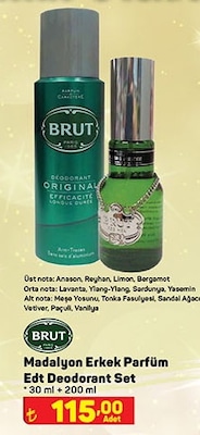 Brut Madalyon Erkek Parfüm Edt Deodorant Set 30 ml+200 ml image