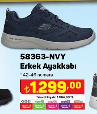 Skechers 58363-NVY Erkek Ayakkabı image