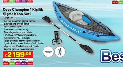 Bestway Hydro-Force Cove Champion X1 Şişme Kano Seti 275x81 cm image