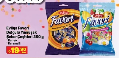 Evliya Favori Dolgulu Yumuşak Şeker Çeşitleri 100 g image