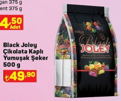 A101 Black Joley Çikolata Kaplı Yumuşak Şeker 500 g