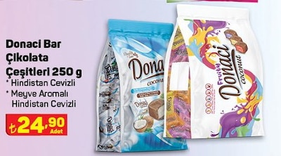 Donaci Bar Çikolata Çeşitleri 250 g image