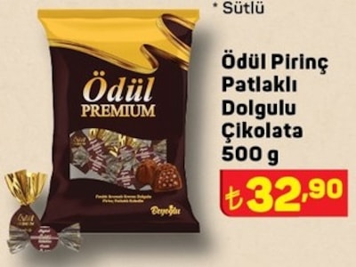 Ödül Pirinç Patlaklı Dolgulu Çikolata 500 g image