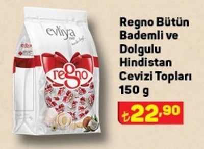 Regno Bütün Bademli ve Dolgulu Hindistan Cevizi Topları 150 g image