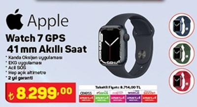 Apple Watch 7 GPS 41 mm Akıllı Saat image