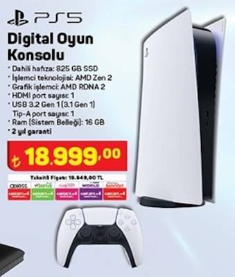 PS5 Digital Oyun Konsolu image