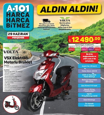 Volta VSX Elektrikli Motorlu Bisiklet image