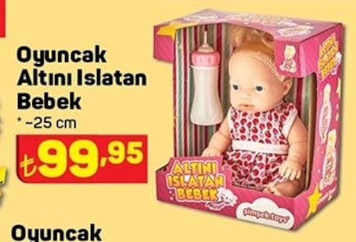 Oyuncak Altını Islatan Bebek 25 cm  image