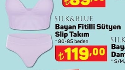 Silk&Blue Fitilli Sütyen Slip Takım  image