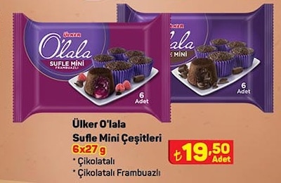 Ülker O'lala Sufle Mini Çeşitleri 6x27 g image