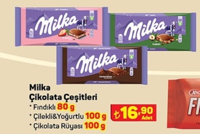 A101 Milka Çikolata Çeşitleri 80 g / 100 g