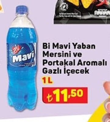 Bi Mavi Yaban Mersini ve Portakal Aromalı Gazlı İçecek 1 L image