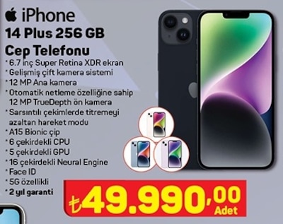 Apple iPhone 14 Plus 256 GB Cep Telefonu image