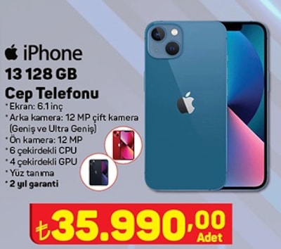 Apple iPhone 13 128 GB Cep Telefonu image